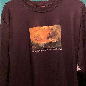 Stüssy longsleeve red sky shirt